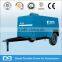 13m/min 12.5bar trailer mounted Diesel engine Portable screw type Air Compressor for mining driling rigs