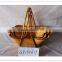 Wholesale beautiful shape wicker basket with handles