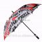 black handle windproof promotional advertising umbrella