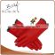 Fashional Ladies Red PU Leather Driving Gloves in Any Color For Lady