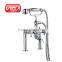 Classic shower faucet dual handles floor stand bath tap