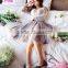 New Fashion Women Girls Mesh Knee Length Multilayer Pleated Casual Solid Sweet Skirt