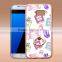 Fashion Prefume TPU+PC 2-in-1 Hybrid Pattern Painting Cases With Ring Bracket For Samsung 7s Edge Phone Case