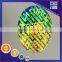 Self Adhesive label sticker secure emboss effect 3D holographic sticker