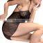 Back crisscross latex sexy mature elegant mini dress