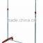 Single Silver Chrome Garment Rack clothes hanging stand brown base