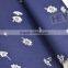 navy blue Ethnic flower print fabric Stretch Twill Fabric