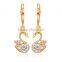 Promotions New Arrival Hot Sale Fashion Cute Animal Swan Shiny earrings For Women