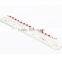 Rellecona 18k white gold plated bracelet big ruby CZ gemstone bridal jewelry
