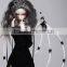 New style medium length loose wavy gray 1/4 bjd doll wigs