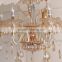 Romantic Maria Theresa cognac chandelier light