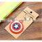 personalized promotional gifts Captain American 3d pvc keychain