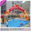 Lovely panda inflatable type garden park arch gate, EN-14960 pass potable arch