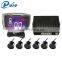 6 Sensor Radar Detector Ultrasonic Sensor Type Parking Sensor LED Parking Sensor