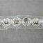 1.5cm golden sequin beaded trim, lurex embroidery trimmings for dresses