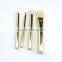 Rose gold 7pcs beauty cosmetic makeup foundation brush set wholesale