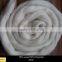 28mic Raw white Blended Wool Top Roving Fiber 75% Uruguay wool/25% Polyester Spinning Felting Weaving