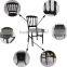 black Resin/Acrylic/PolyCarbonate Napoleon Chair--strong