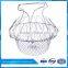 Foldable Kitchen Steam Rinse Strain Strainer Net Fry stainless steel chef baskets