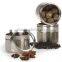 Stainless Steel Clear Top Can Jar Stackable Herbs Spice canister with clamp