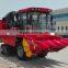 Mini 4 rows maize harvester with husker