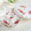 Multifunction Compote Fruit Bowl/Plates Dried Fruit Pierced Tray Pumpkin White