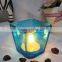 glass floating candle holder square shape glass candle holders glass candle container