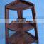Top grade colored3-layer wooden kitchen dish rack