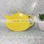 Made in China stocked dinnerware yellow ceramic dish
