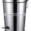 2016 Houseware large metal garbage bin trash can dust bin