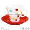 Plain White Color Porcelain And Fine Bone China Coffee And Tea Cups Mugs And Saucers Dishes Set for Hotel And Restaurant