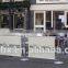 Cafe barrier with customized carvas