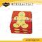 promotional custom print wood mat with metal clip