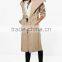 Oversized Shawl Collar Belted Ladies Latest Long Coat Design For Women