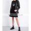 Wholesale Ladies Tiger-motif Cotton-jersey Black T-shirt(DQE0071T)