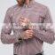 Latest Design Custom Long Sleeve Mens Pre-Shrunk 97% Cotton 3% Elastane Lightweight Check Print Skinny Fit Casual Shirts