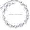 New design 925 sterling silver hook-ups bracelet for women