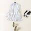 Maxnegio Lotus leaf sleeves top tee white lace t-shirts blouse neck patterns