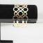 South Korean round hollow women bangles with gold plated