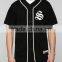 fashion streetwear blank black baseball jersey tee custom made for men wholesale