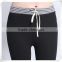 2017 OEM suppy high waistpattern pants,slim fit jogger pants,ladies sport pants