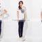 Female money navy blue knitted into joining together cultivate one's morality leggings