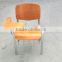 high quality Commercial school chair chrome tablet chair training writting plywood chair