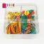 Suit stationery paperclip+colored rubber+Glod Thumbtack +Hexagon pin Set