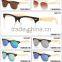 high quality cheap bamboo sunglasses PC frame AC smoke lenses sunglasses 1029