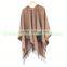 2016 green and black acrylic winter poncho shawl stole poncho shawl scarf