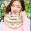 Winter fashion knitted acrylic infinity scarf neckwarmer