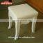 Factory Supply Modern Design White Fitting Room Stool