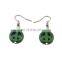 Fashion Cheap Anti-War Peace Sign Turquoise Drop Earring