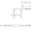 90 degree PVC shower door seal and waterproof strip for 6mm, 8mm, 10mm, 12mm, 15mm glass door